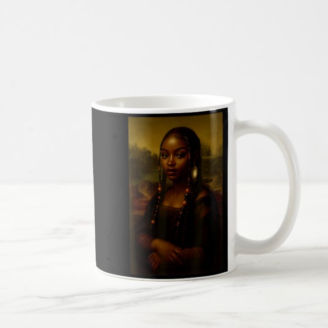 Mug Mona Lisa noire Afro Américaine Africaine Américai (Droite)