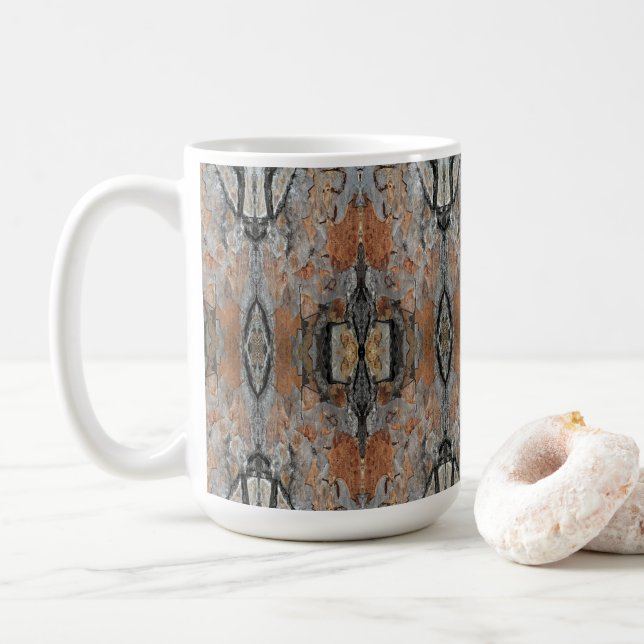 Mug Monarch Tree Bark Patterned (Avec donut)