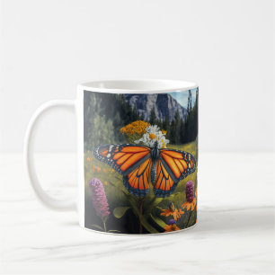 Mug Monarque Papillon Montagne Belle prairie Nature