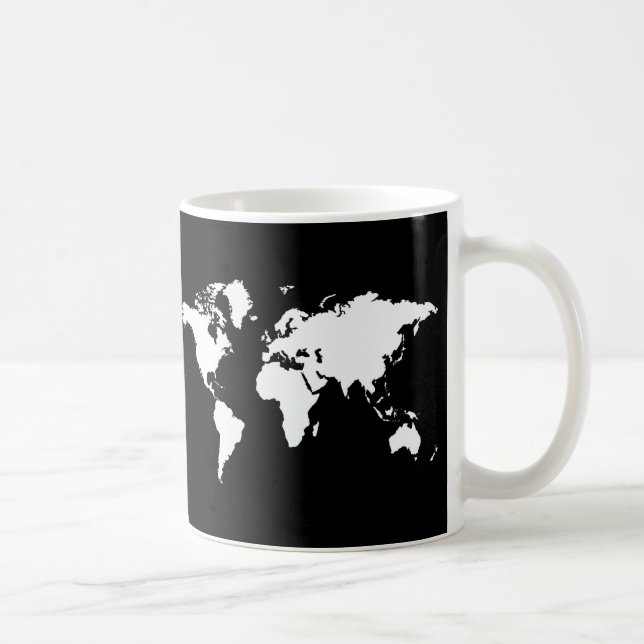 Mug Monde de l'Elegant noir (Droite)
