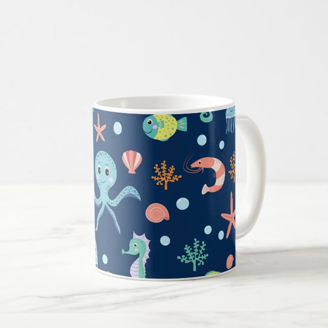 Mug Monde marin (Devant droit)