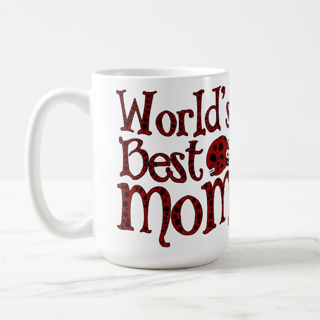 Mug Monde meilleur maman Ladybugs (Gauche)