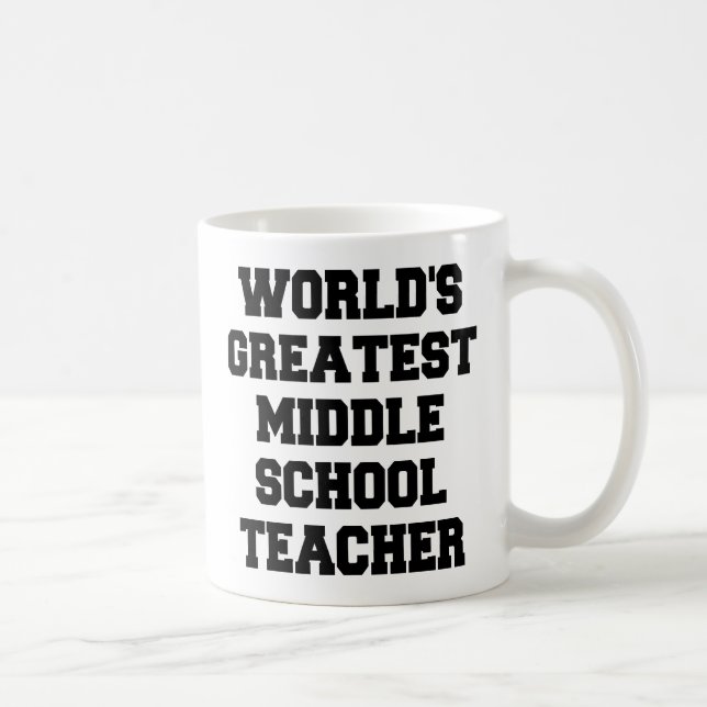Mug Monde meilleur professeur de collège (Droite)