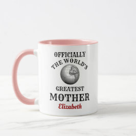 Mug Monde Meilleure Mère Ajouter Votre Nom Maman