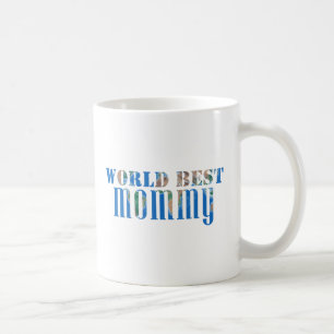 Mug Monde meilleure Momie Globe Nature Typographie Ble