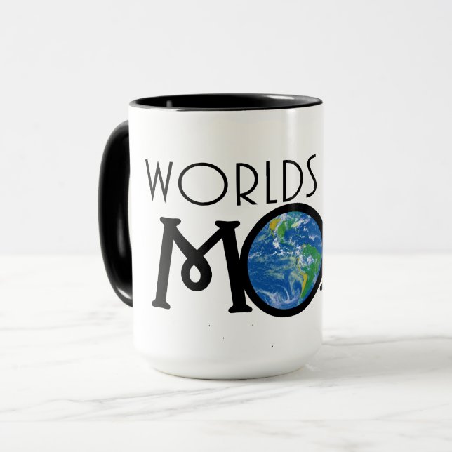 Mug Mondes meilleur MOM (Devant gauche)