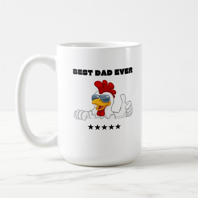 Mug Mondes Meilleur Papa Jamais Drôle Cadeau Drôle (Gauche)