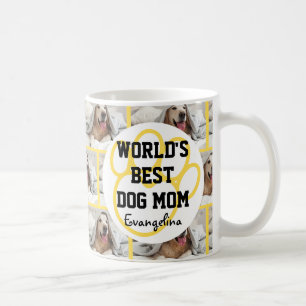 Mug Mondes personnalisés Best Dog Mom Photo