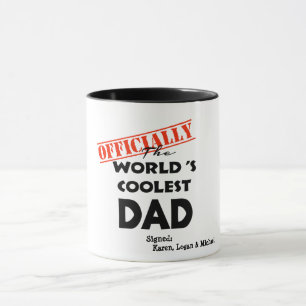 Mug Mondes personnalisés plus frais Papa Mug, Père per