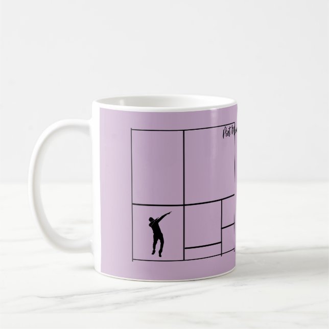 Mug Mondrian aime danser (Gauche)