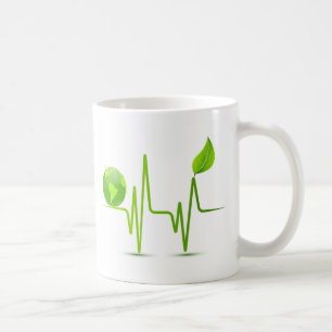 MUG MONITEUR DE COEUR DE LA TERRE DE PLANÈTE