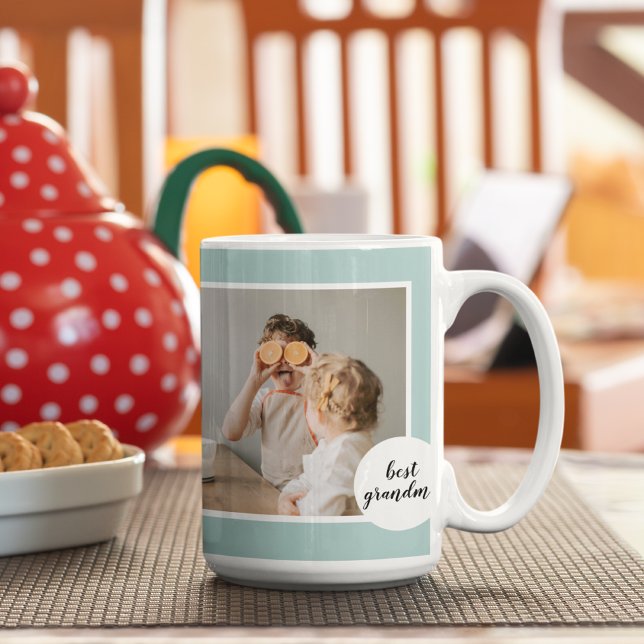 Mug Monnaie Photo Moderne Lovely Grandma Cadeau (Créateur téléchargé)