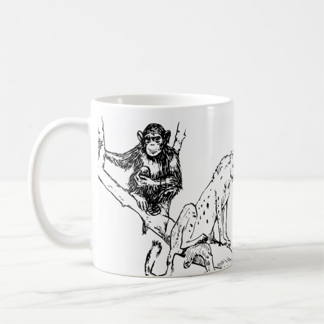 Mug Monochrome Jungle Trio Kaffeetasse (Links)
