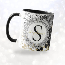 Monogram Roses Diamants Luxe Or Noir Élégant