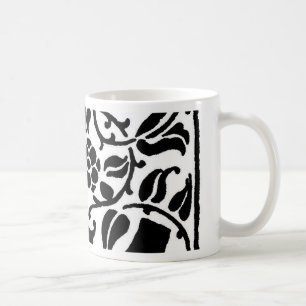 Mug Monogramme C initial. Nom floral Motif Customisé