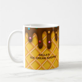 Mug Monogramme Chocolat Lait Sprinkle Glace Crème