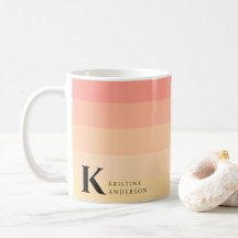Monogramme classique de Peach Ombre