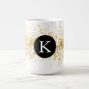 Mug Monogramme Confetti Or