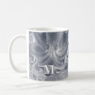 Mug Monogramme de la maison de plage côtière de la pie