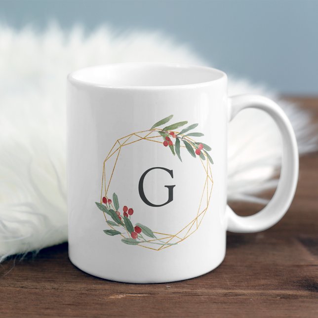 Mug Monogramme de Noël Gemstone (Créateur téléchargé)