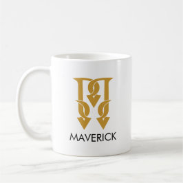 MUG MONOGRAMME DE NOM M INITIAL