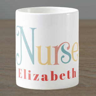 Mug Monogramme de professionnel de la santé infirmière