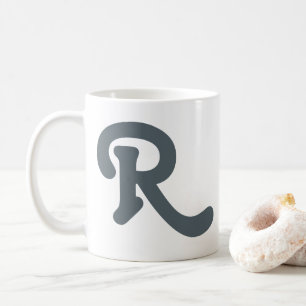 Mug Monogramme de typographie moderne