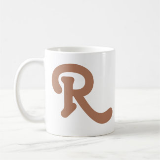 Mug Monogramme de typographie moderne