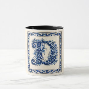 Mug Monogramme du patrimoine norvégien - Bleu