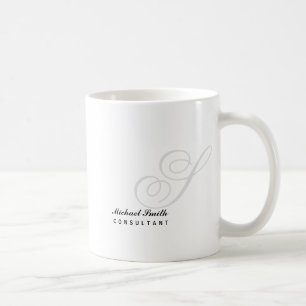 Mug Monogramme élégant de filigrane
