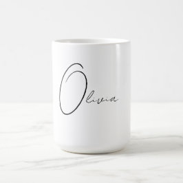 Mug Monogramme élégant personnalisé