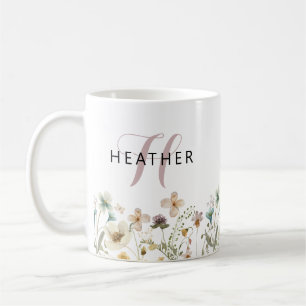 Mug Monogramme floral