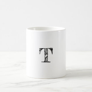 Mug Monogramme gravé vintage