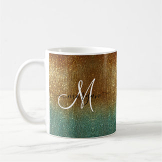Mug Monogramme Holographique Parties scintillant or