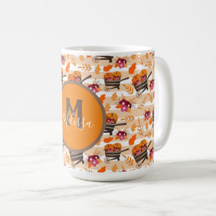 Mug Monogramme Motif de flèches de chute