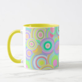 Mug Monogramme nommé multicolore coloré