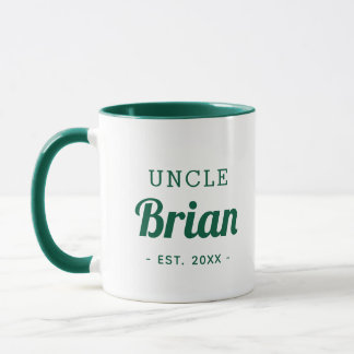 Mug monogramme oncle personnalisé