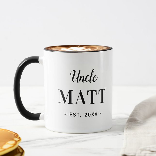 Mug monogramme oncle personnalisé (Créateur téléchargé)