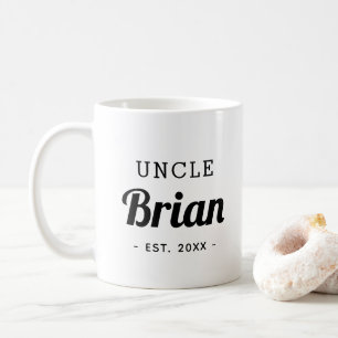 Mug monogramme oncle personnalisé