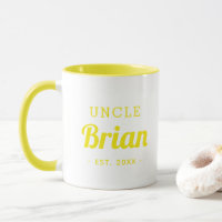 Mug monogramme oncle personnalisé