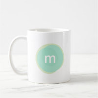 Monogramme personnalisé en menthe et vert