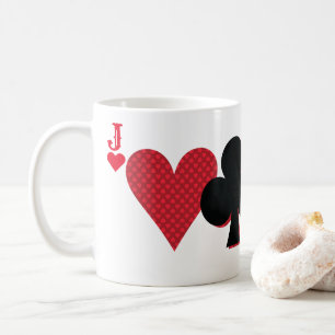 Mug Monogramme personnalisé Pont et Poker pour cartes