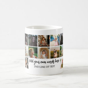 Mug Monogramme photo montage photo collage