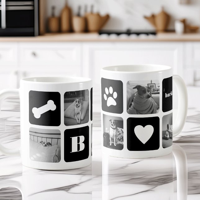 Mug Monogramme photo pour animal de compagnie moderne (Créateur téléchargé)