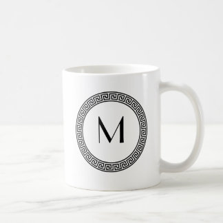 Mug Monogramme principal grec de conception