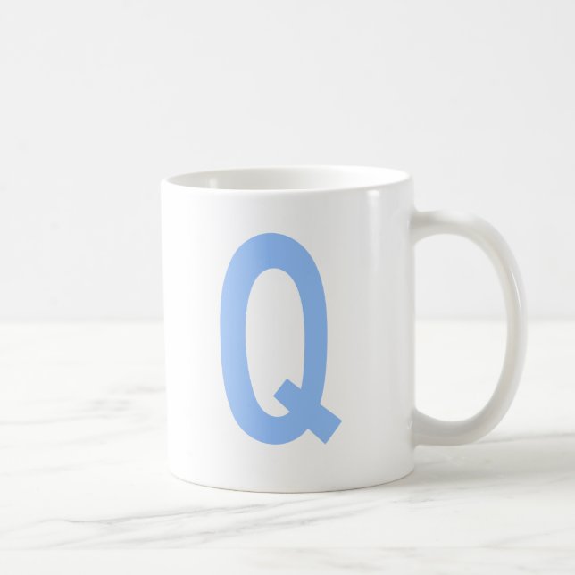 Mug Monogramme Q initial (Droite)