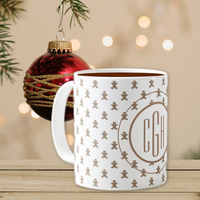 Mug Monogramme sur Pain d'épices Motif 11oz (Créateur téléchargé)