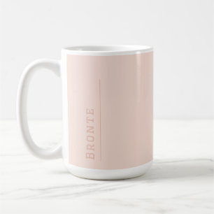Mug Monographie de flux couleur de corail Peachy