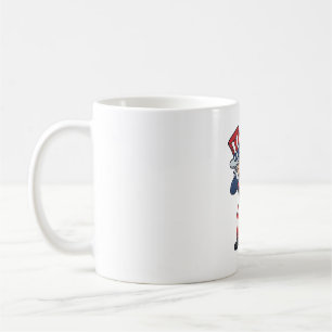 Mug Monsieur patriotique Dabbing Design vectoriel vint