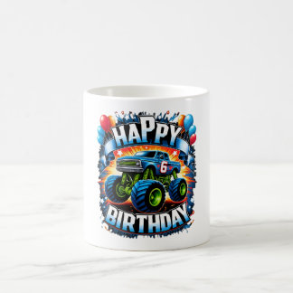 Mug Monster Truck 6e anniversaire Conception - Roar en